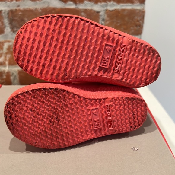 Toddler Hunter boots US sz 5/UK 4 Coral colour, worn once - Picture 5 of 5